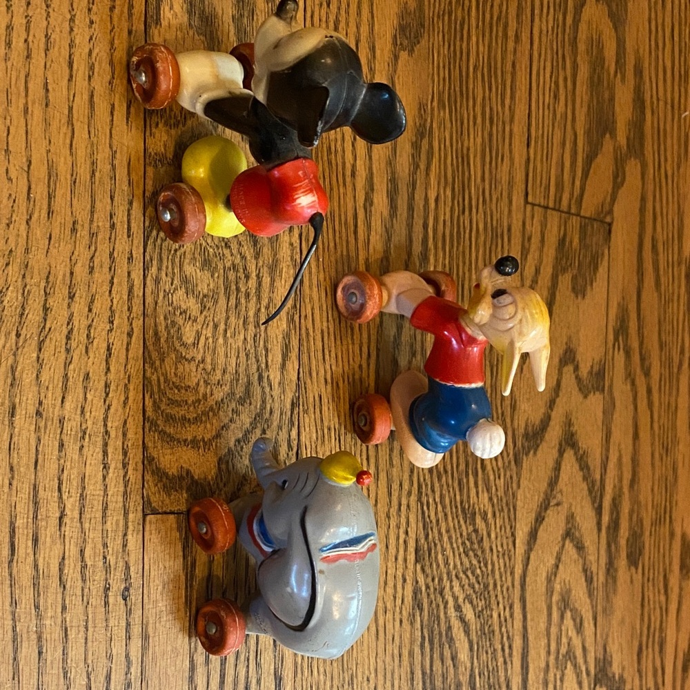 Vintage DISNEY Animal Pull Toys Set - Picture 10 of 16